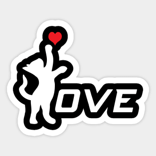 Cat Love - Gift For Cat Lover Sticker